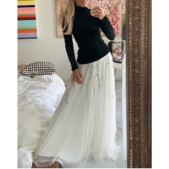 Chasing Unicorns Moonlight Mile White Tulle Skirt Medium - Picture 10 of 10